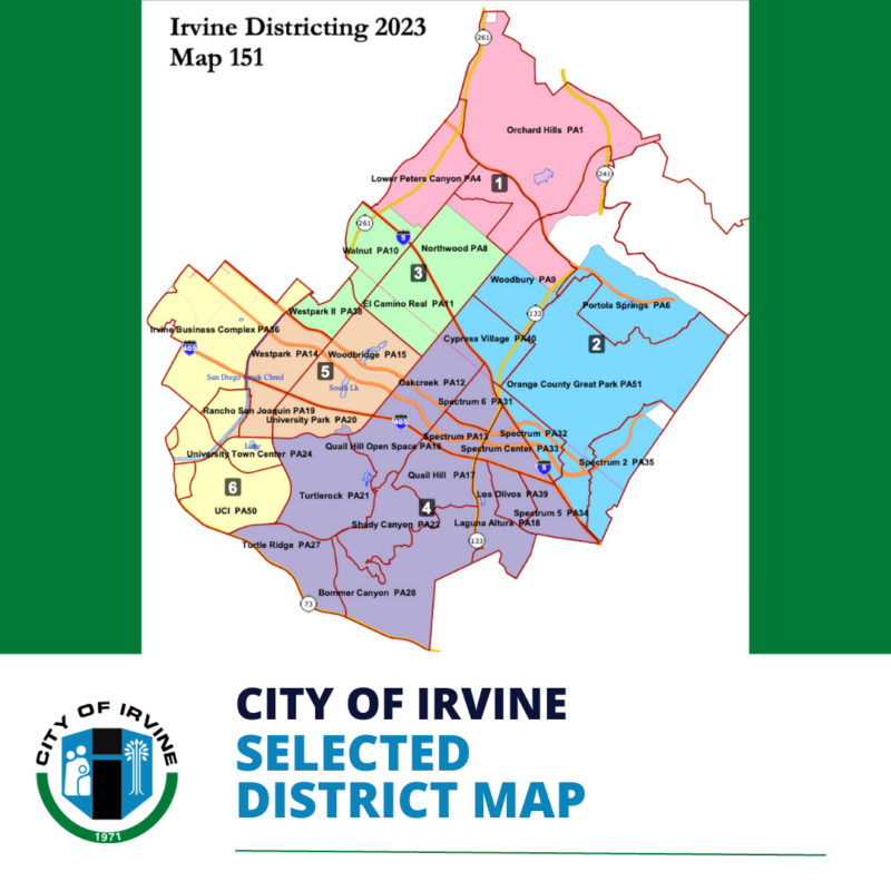 Irvine City Council Selects District Map For March 2024 Ballot ...